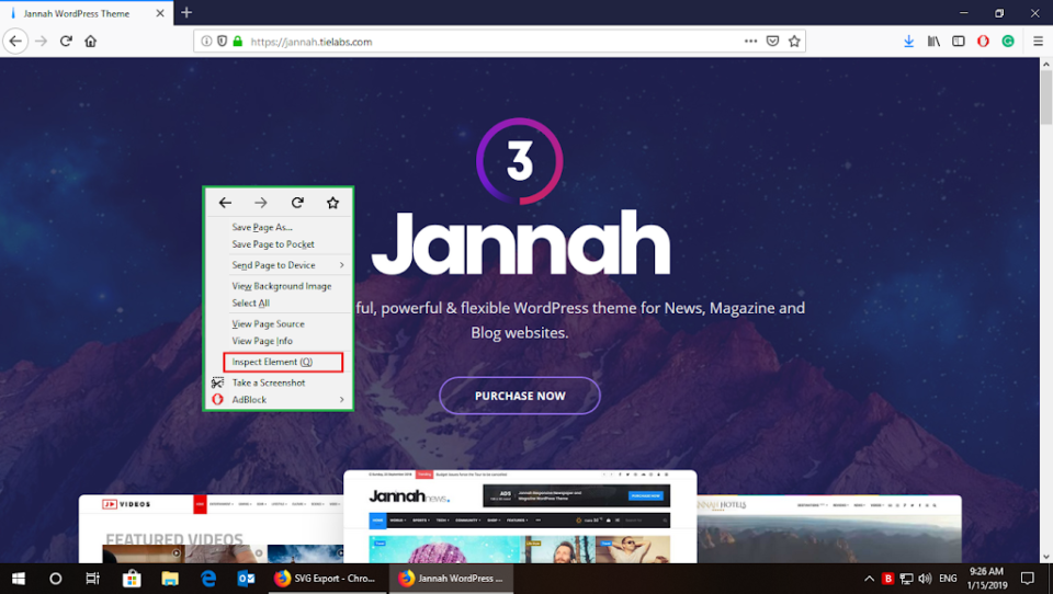 No Save Image Option In Right Click Context Menu