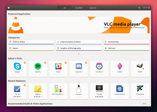 snap ubuntu software store screenshot