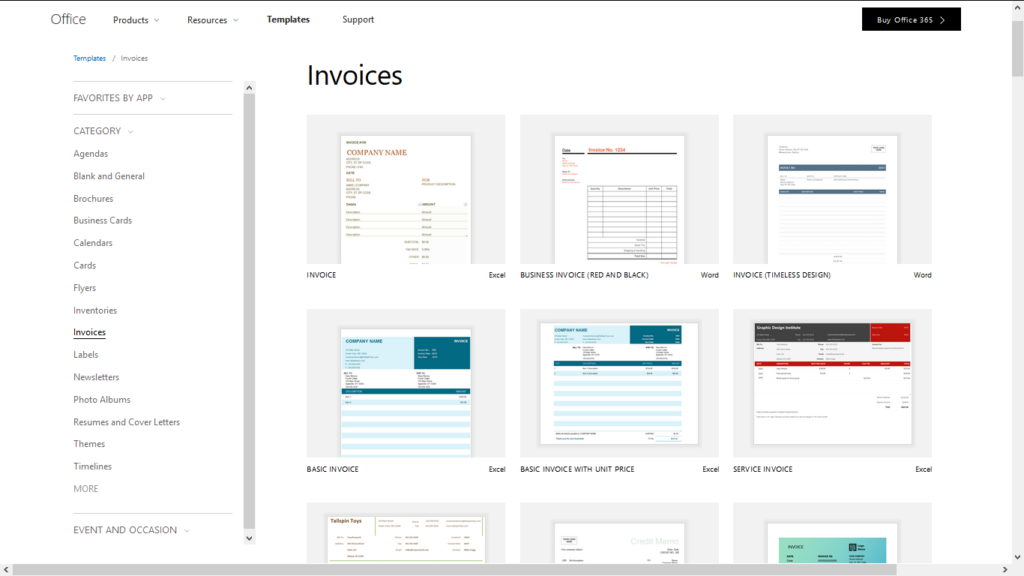 Download Free Excel Invoice Template