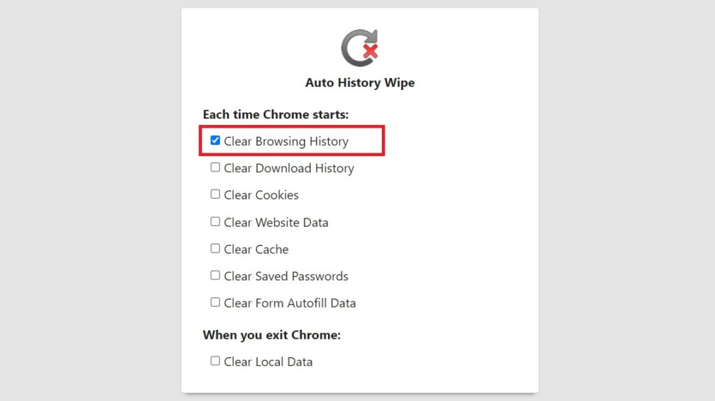 How to Auto Clear Browsing History Chrome 3 auto history wiper