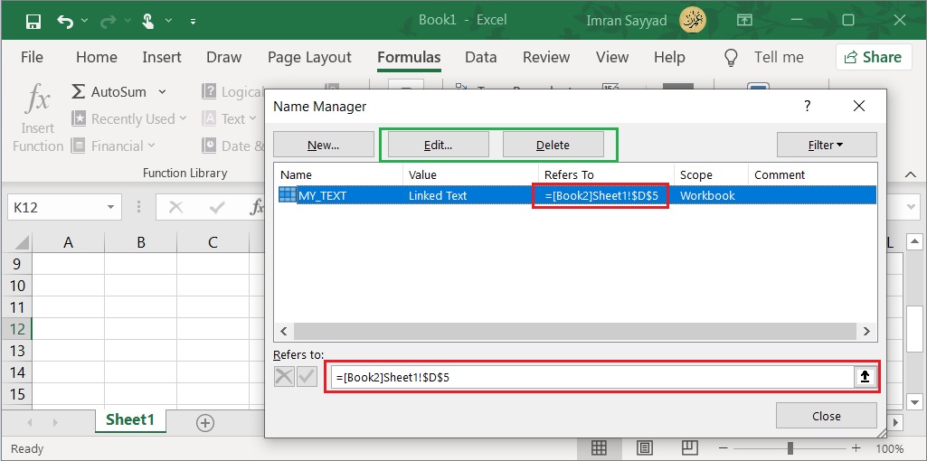 Excel Break Link Not Working? Try These Guaranteed Fixes 3 Break Excel Links used in Name ranges