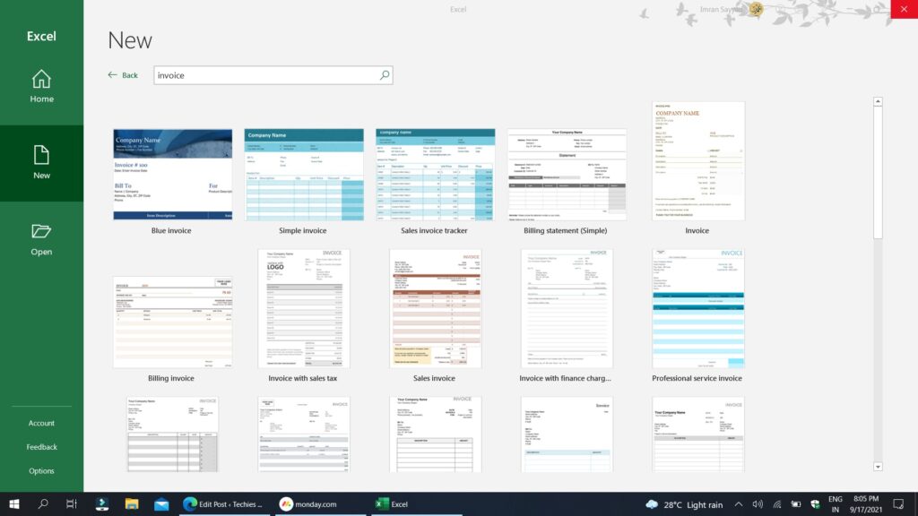How to Get Free Microsoft Excel Invoice Templates 1 Microsoft Excel Invoice Templates