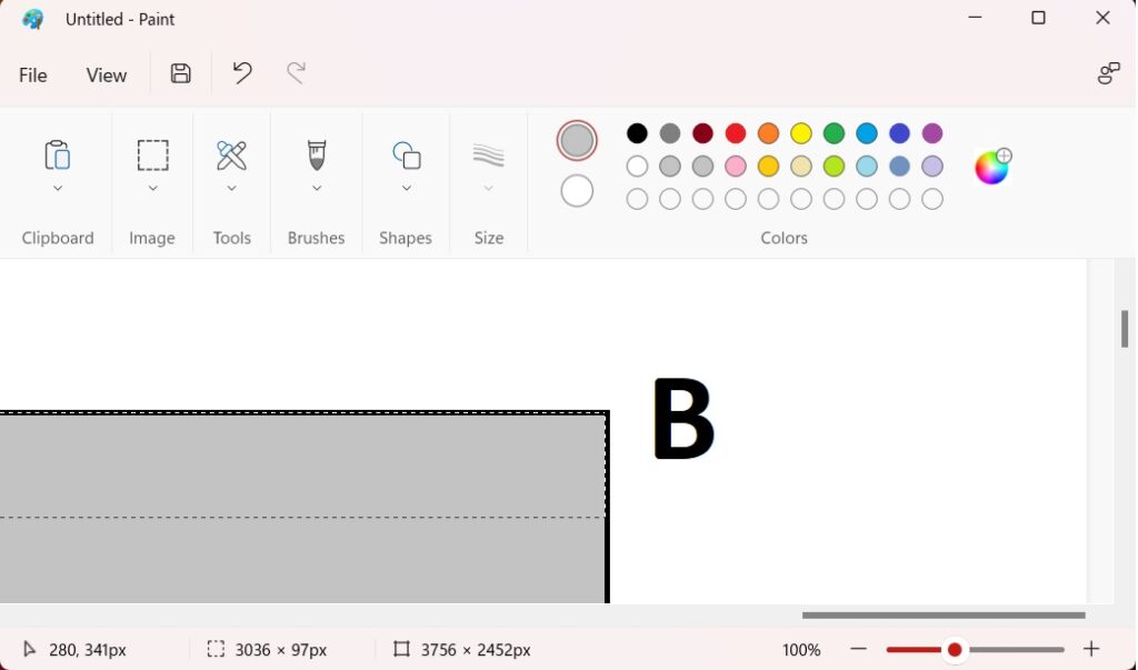 How to Make MS Paint Select Larger Than Screen 3 image selection in paint point 2