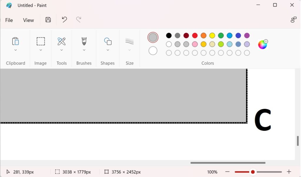 How to Make MS Paint Select Larger Than Screen 4 Make MS Paint Select Larger Than Screen