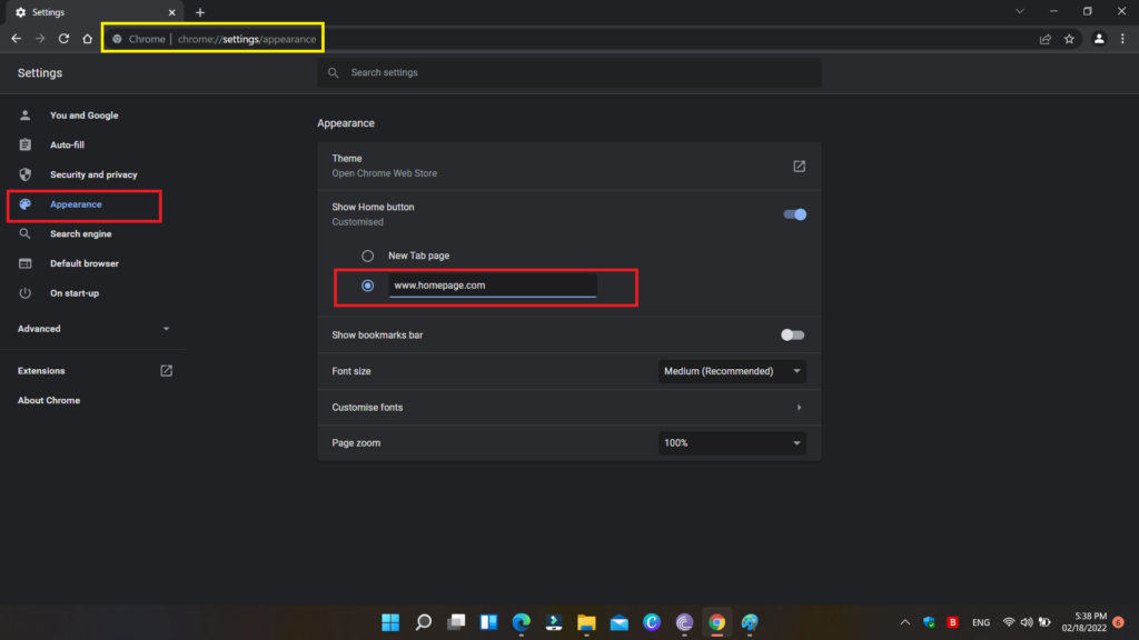 How to Change Homepage on Chrome Browser 2 Change Homepage on Chrome