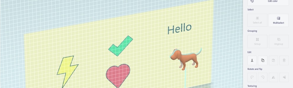 Where to find select tools placed in Paint 3D 4 3d selection of object