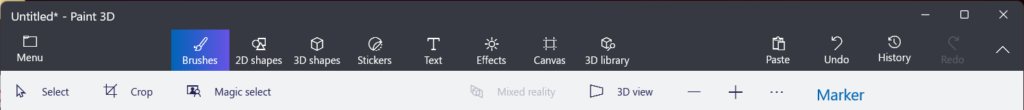 What is Microsoft's Paint 3D? 2 tools in paint 3d