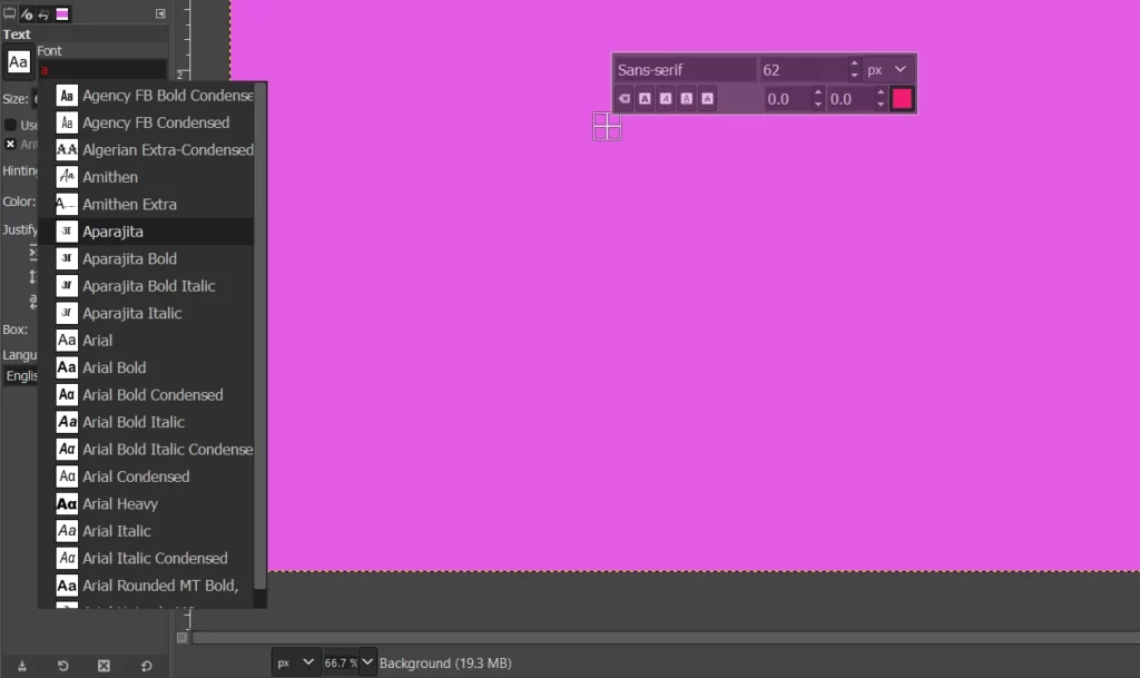 List of Fonts in GIMP & How to Add More 2 fonts in GIMP