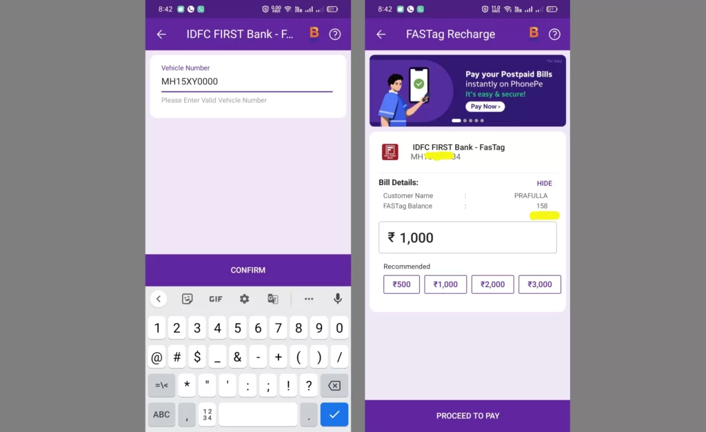 How to Check FasTAG Balance in PhonePe 3 check fast tag balance in phone pe