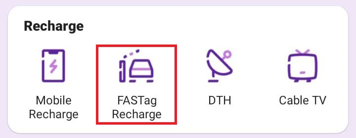 fast tag recharge