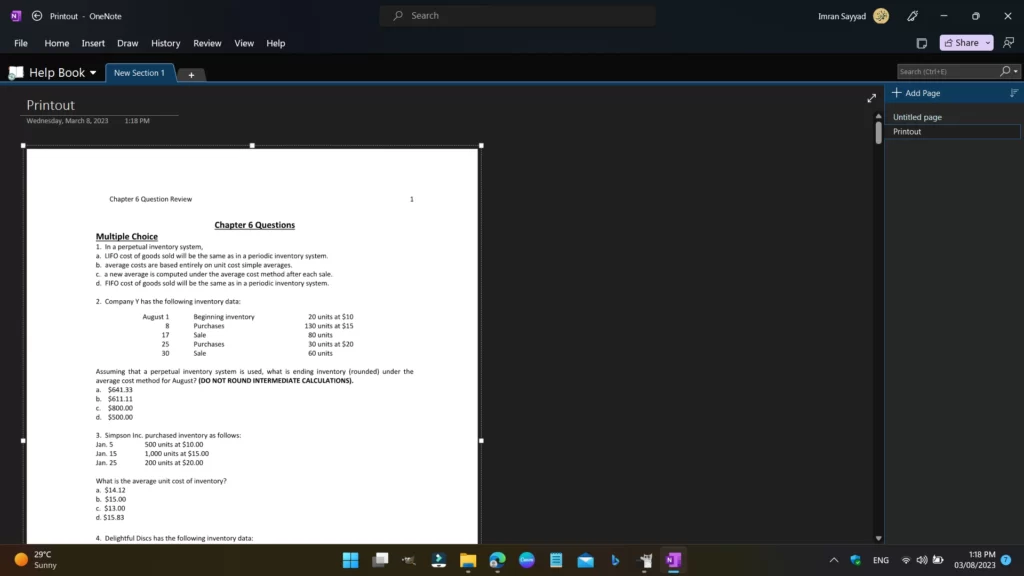 How to Open a PDF in One Note? 5 pdf printout in one note