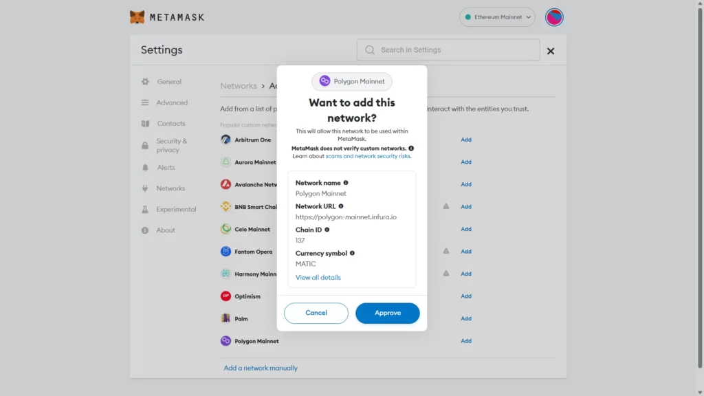 How to Add Matic (Polygon) to MetaMask 2 adding polygon mainnet to metamask