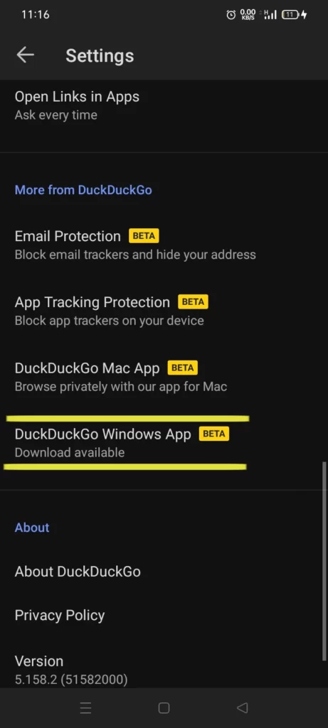 How to Get a DuckDuckGo Invite Code for the Windows Browser App 4 duckduckgo mobile browser setting