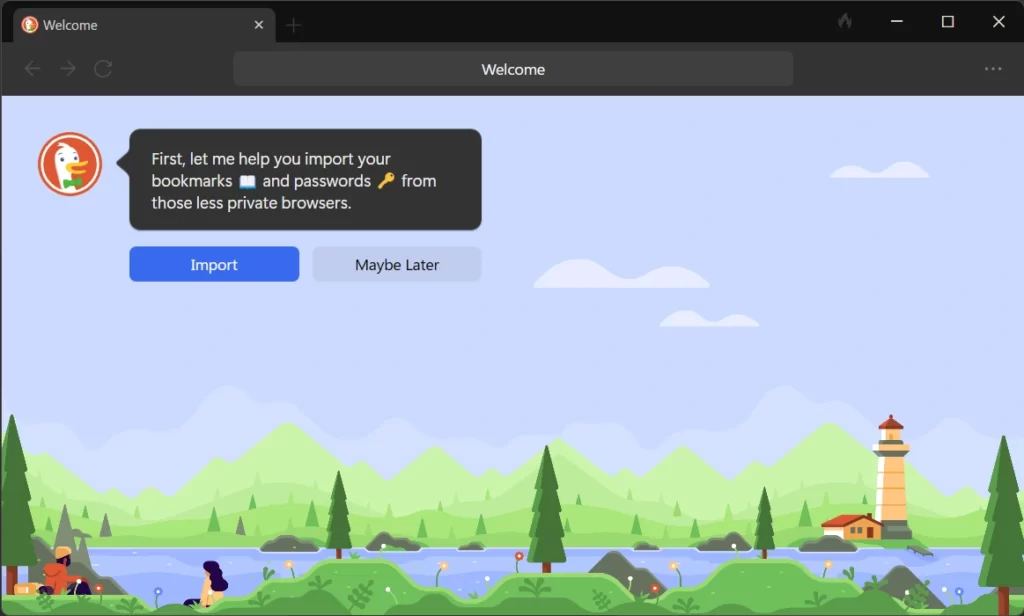 How to Get a DuckDuckGo Invite Code for the Windows Browser App 8 import screen of duckduckgobrowser