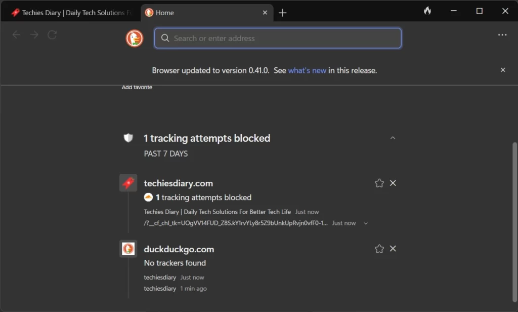 How to Get a DuckDuckGo Invite Code for the Windows Browser App 10 tracker brocking history