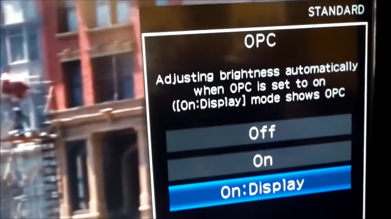 OPS Settings in Sharp TV