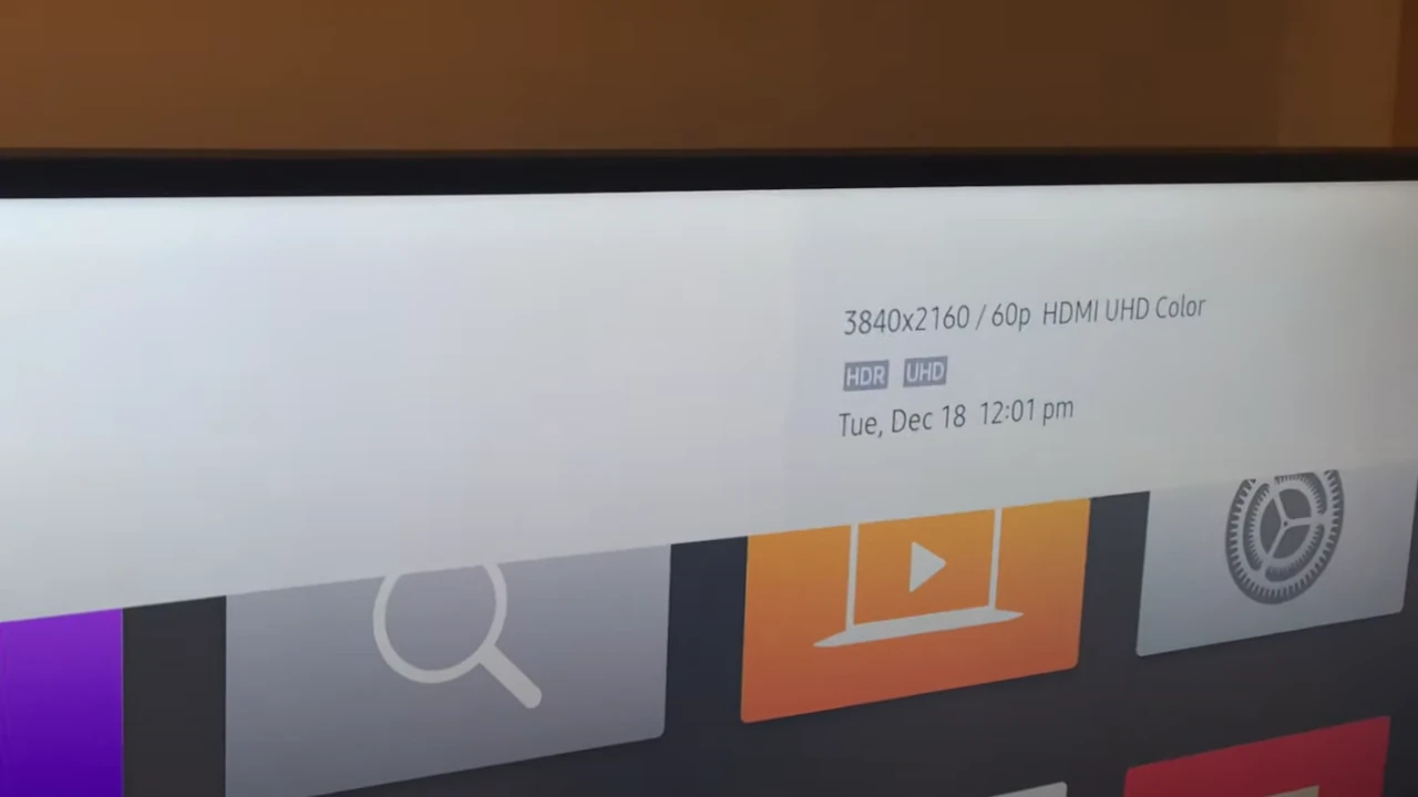 Easy Way To Tell If Samsung TV Is Playing In 4K 1 Samsung TV Playback Resolution HDMI