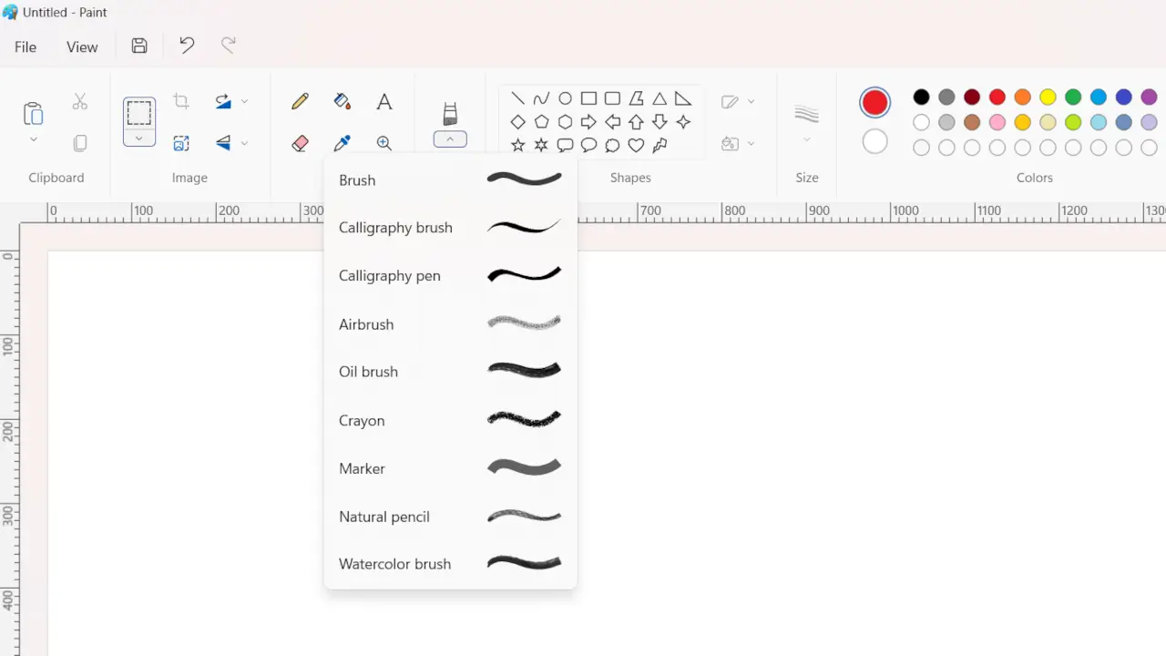 9 Types Of Brushes in MS Paint & Their Use 1 brushesh tool in mspaint