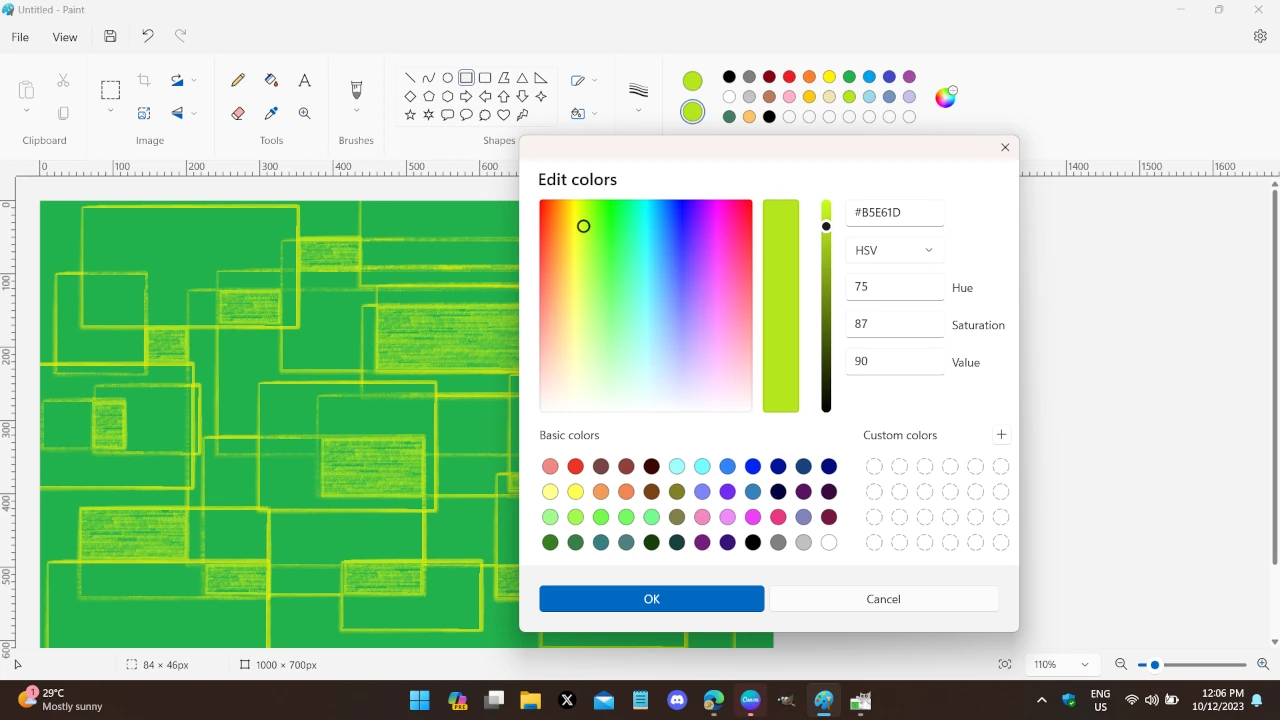 how To Mix Colors in MS Paint? 1 color mixing in ms paint