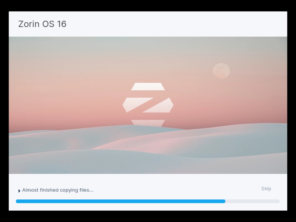 How to Install Zorin OS 16 in VirtualBox 9 copying files