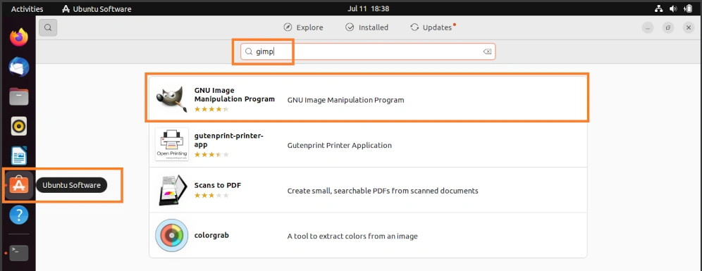 How to Install GIMP on Ubuntu 20.04 (Easy Guide) 5 install gimp from ubuntu software