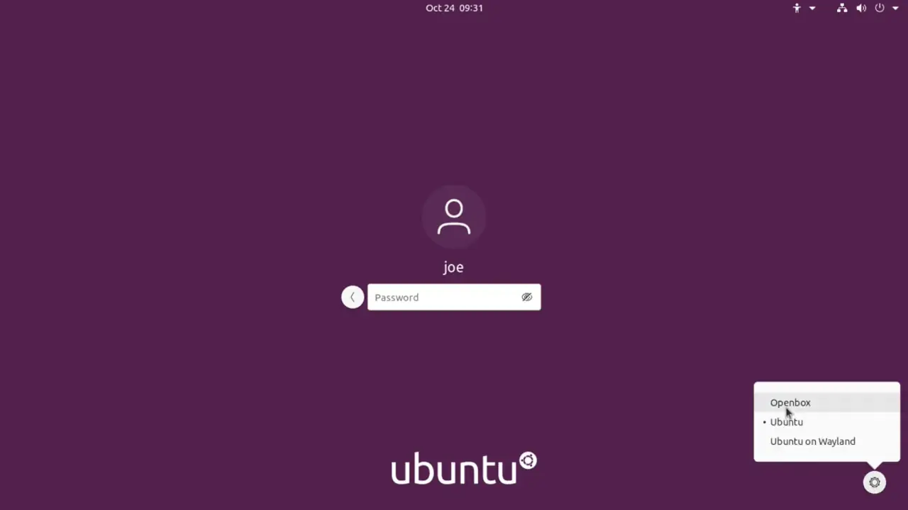 How To Install OpenBox on Ubuntu 3 login innto