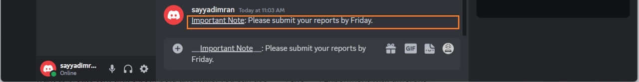 How to Bold, Italicize and Underline Text in Discord 5 make text underline in discord