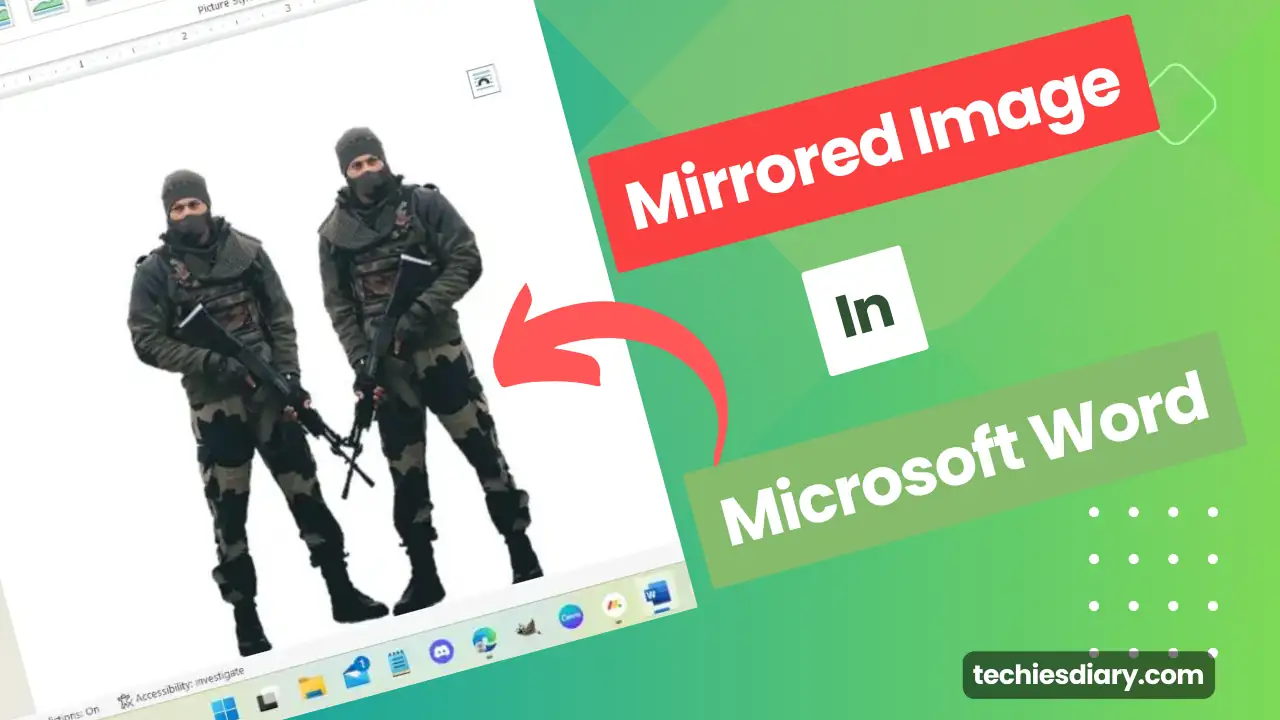 mirrored image in microsoft word