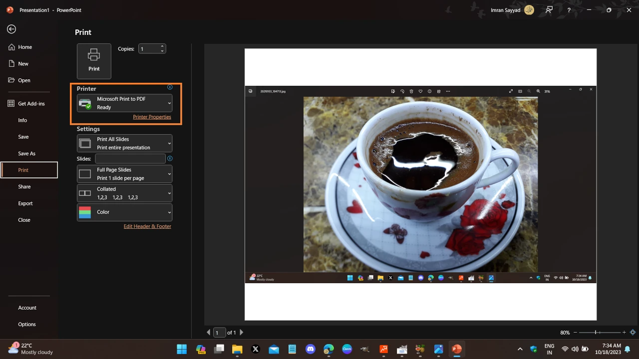 How to Easily Convert a Screenshot to PDF? 1 printing image to pdf from powerpoint