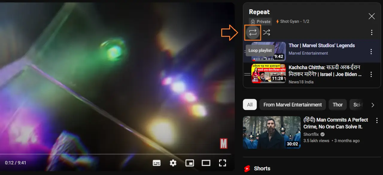 Simple Way To Loop or Repeat YouTube Video 2 repeat playlist in youtube