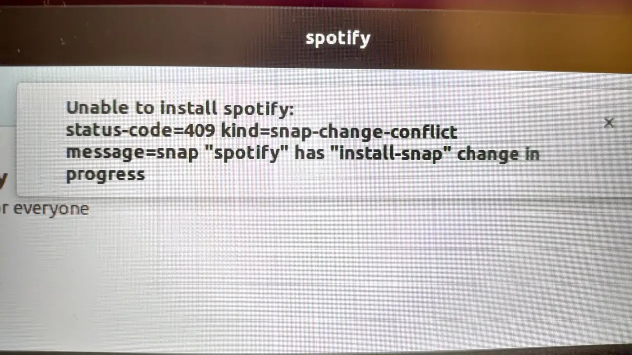 How to Fix "Status Code 409" Error in Linux Snaps 1 status code 409 kind snap error