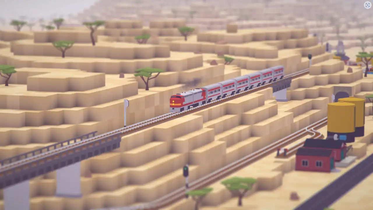 Voxels - The Building Blocks of Modern Gaming 4 train in voxel tycoon game