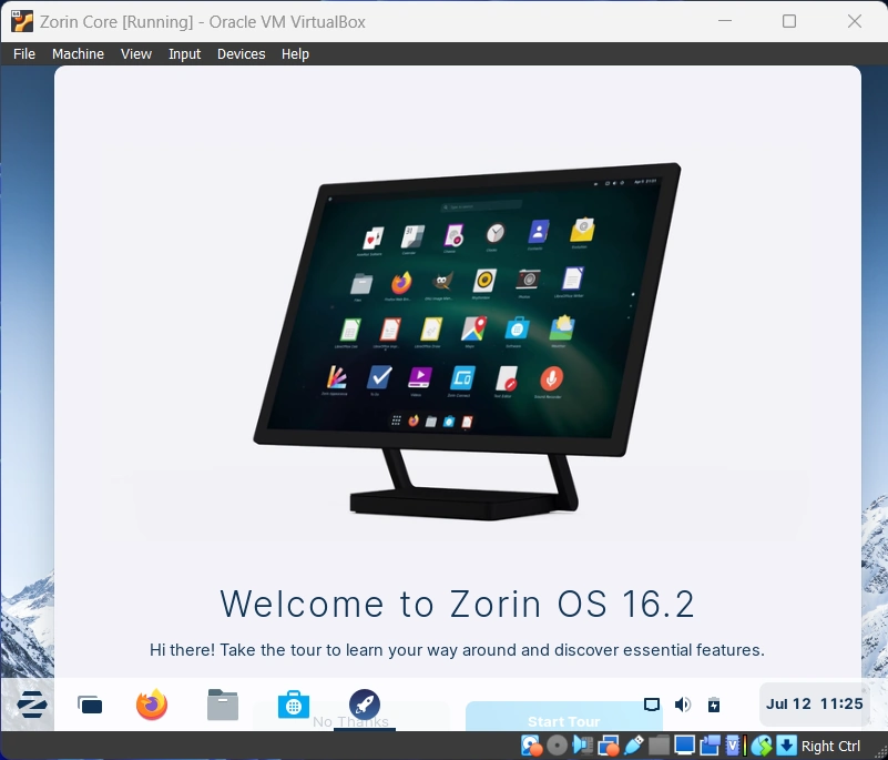 How to Install Zorin OS 16 in VirtualBox 12 welcome to zorin